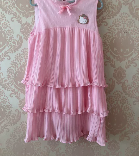 Hellokitty女童90码连衣裙纱纱裙...