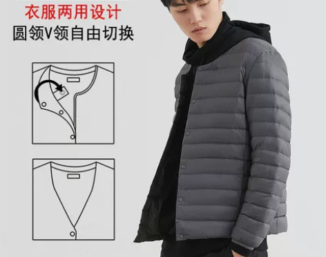 优衣库 男士轻薄羽绒服内胆 圆领、V领...