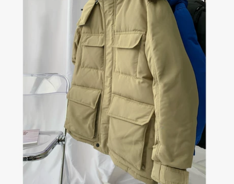 2020冬季新款工装运动风短款羽绒服男保暖...
