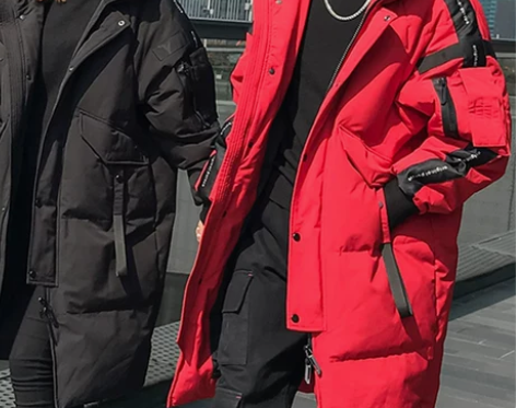 2019新款冬装男士中长款羽绒服修身过膝情...