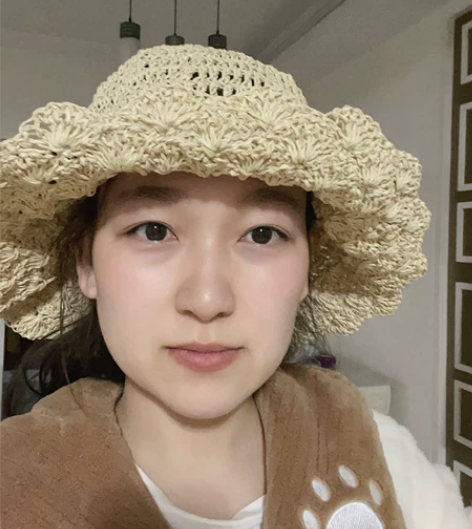 妈妈牌草帽 拉菲草钩的 纯手工 可订制 不...