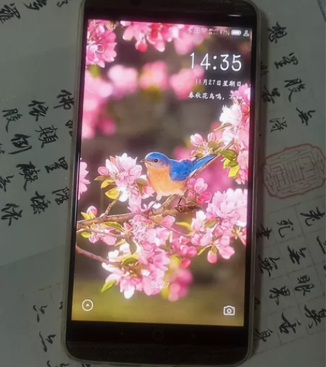 中兴天机7胡桃木顶配朗朗签名版手机 HiF...