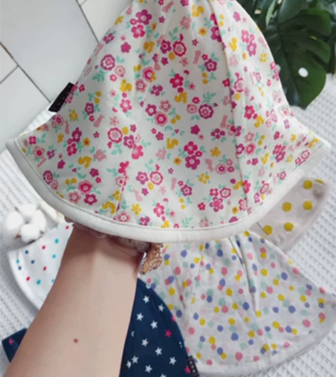 千趣会渔夫帽婴儿帽全新四季帽，帽围48-5...