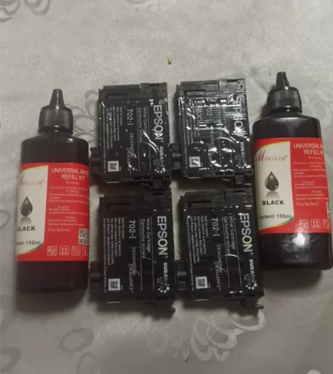 低价出售爱普生wf3720打印机喷头及墨水...