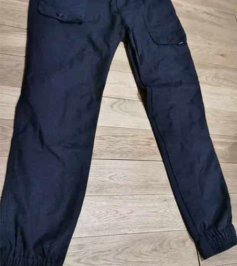 黑色男士束脚裤工装口袋裤裤长102腰围82...