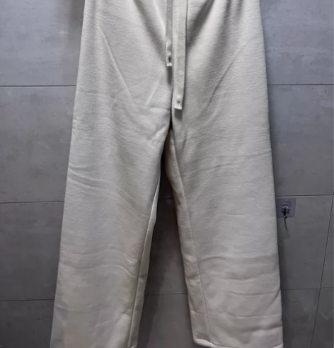 秋冬高腰阔腿裤 针织直筒加绒加厚 灯芯绒裤...