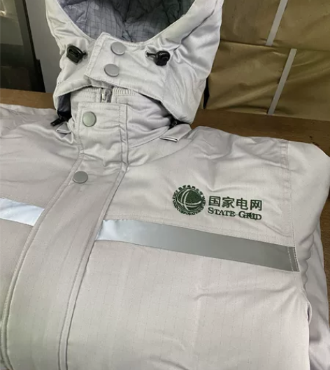 全新涤棉防静电电网冬季棉衣工装，活里活面，...