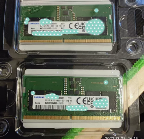 三星16G内存（8G*2），ddr5 48...