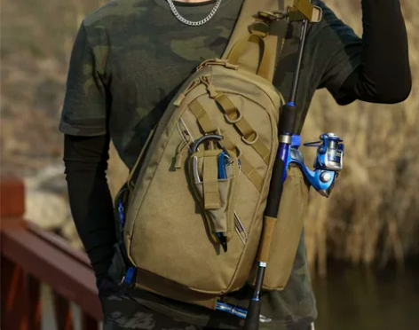 胸包背包路亚包多功能专用垂钓斜挎单肩胸包防...