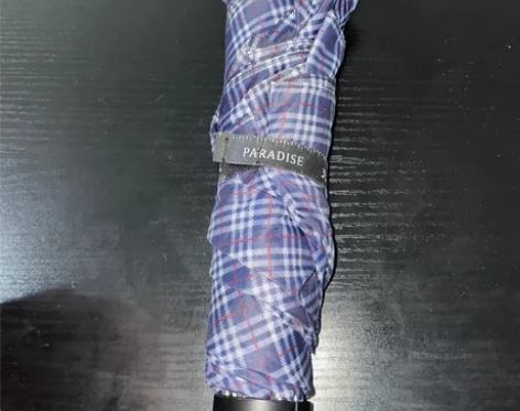 天堂伞正品339s格子伞精钢三折雨伞男女经...