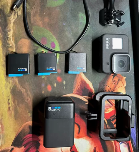 运动相机GoPro8+原装电池3块+原装电...