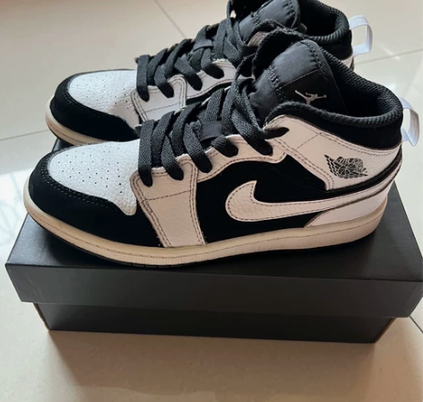 正品Air Jordan AJ1乔丹黑白熊...