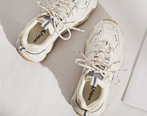 飞跃老爹鞋女款2022年春秋款厚底增高夏季...