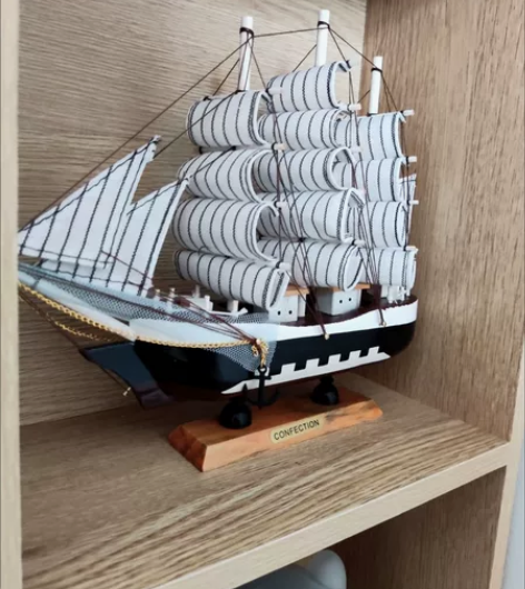 一帆风顺帆船模型摆件，24cm，忍痛转让 ...