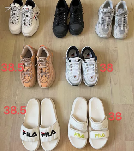 fila斐乐正品鞋，穿不了，倒空买新鞋[捂...