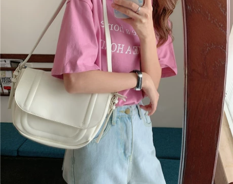 包包女2020夏新款奶油软皮小众设计休闲百...