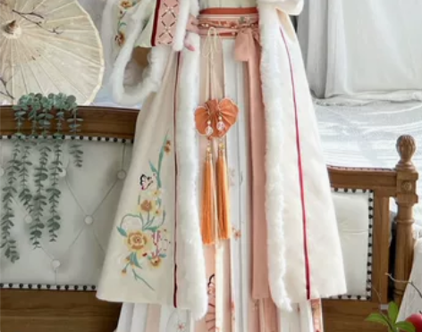 茗月萱原创[芙蓉]冬款宋制汉服女对襟长袄交...