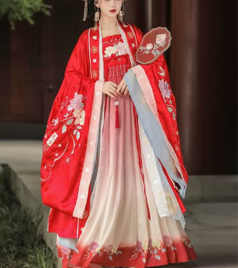 蝉佩原创汉服诃子裙，大全套，m码 内大袖外...