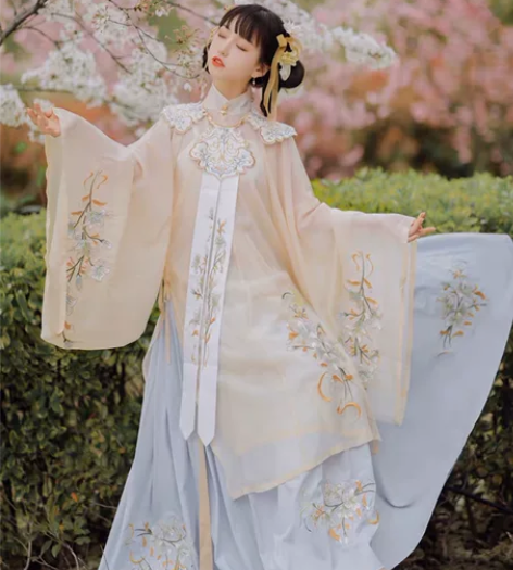 【双品节价】艺缕原创云肩汉服重工刺绣立领明...