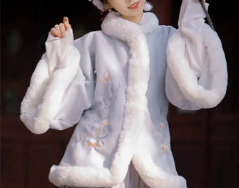 明制汉服冬全套过年拜年服三件套女中国风秋古...