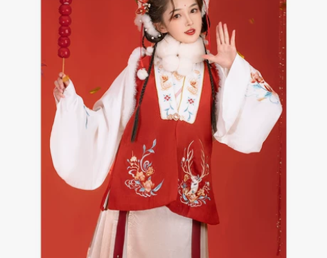 耀春  林间鹿   正品原创明制拜年汉服女...