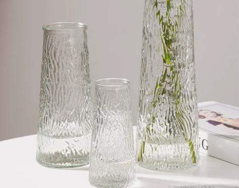 三件套玻璃花瓶简约创意水培鲜花绿植物富贵竹...