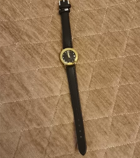 【二手转卖】18K金,天王手表,可正常使用...