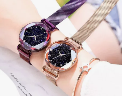 亚地亚星空手表女士2018新款韩版同款抖音...