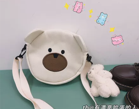 漂亮脸蛋韩国ins少女心日系原宿帆布包卡通...