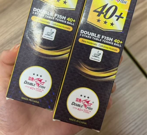 新材料双鱼40+三星乒乓球 全新 两盒共6...