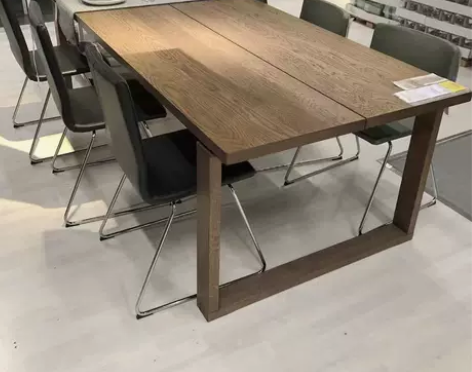 北欧实木餐桌现代简约长方形家用时尚吃饭桌子...