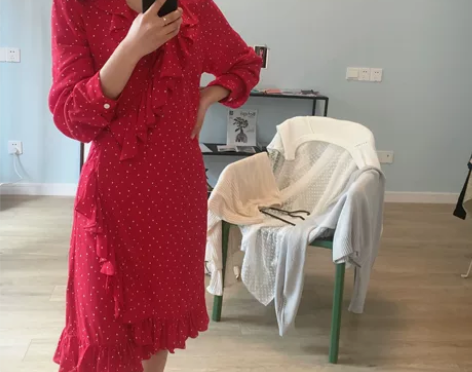 [MICHELLY.MO]复古波点 性感深...