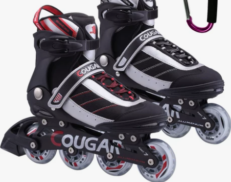 美洲狮成人直排溜冰鞋 休闲旱冰鞋 轮滑鞋成...