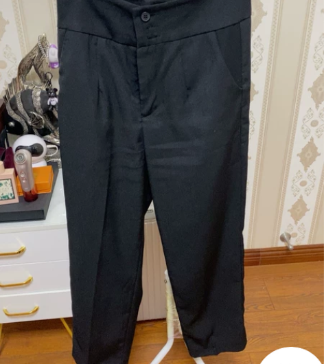 高腰西装裤休闲裤9分，腰围72以下可以穿 ...