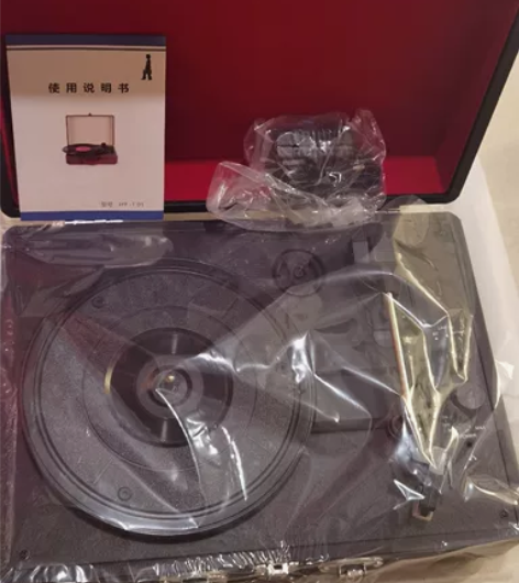 全新闲置转让 黑胶唱片机 黑色 企业定制礼...