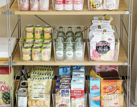 全透明零食收纳盒小收纳箱桌面家用抽屉式放零...