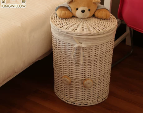 藤编脏衣篮玩具收纳箱家用脏衣服篓放衣服的收...