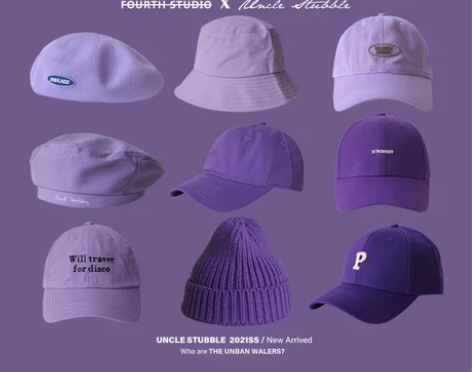 紫色帽子浅紫色软顶棒球帽硬顶鸭舌帽香芋紫贝...