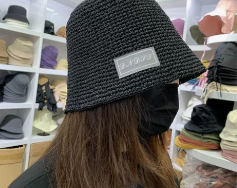 日系小众钟型盆帽子女夏天禁欲系水桶帽韩版百...