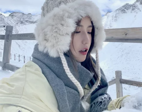 雷锋帽女冬季毛线帽韩版甜美可爱毛球护耳加绒...