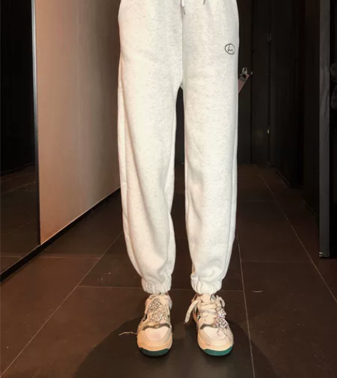 加绒卫裤女冬季潮牌爆款束脚休闲运动裤加厚裤...