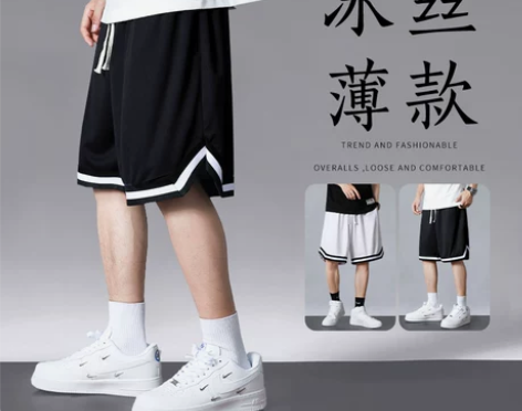 篮球短裤男运动宽松夏季潮牌男生速干美式男士...