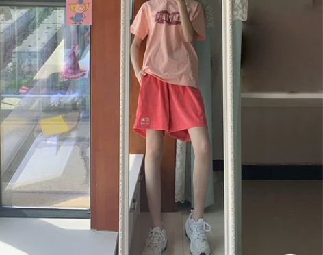 【狂欢价】运动休闲灯芯绒短裤女男宽松高腰直...