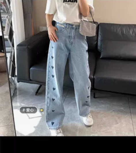 kimhekim牛仔裤女欧货2021新款爱...