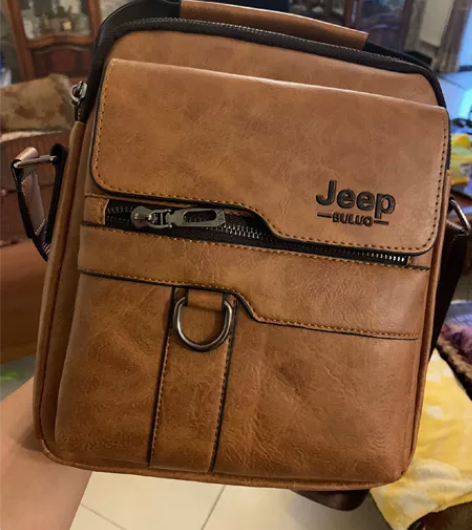 jeep男士单肩包斜挎包手提公文包休闲商务...