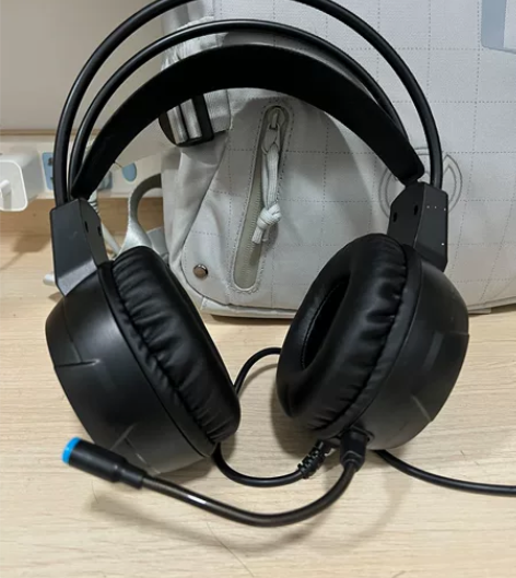 惠普头戴式电脑耳机 降噪游戏耳机 一次未用...