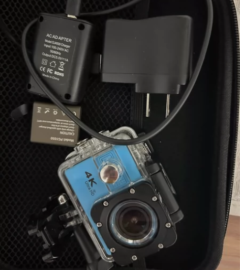 摄徒F68山狗4K户外防水摄像机，带3块电...