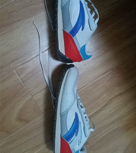 儿子穿了几次的安踏运动鞋，当时300元买的...