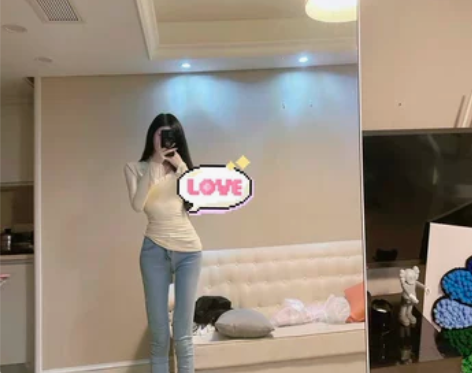 显身材纯欲韩风小姐姐百搭开衩袖V领螺纹针织...