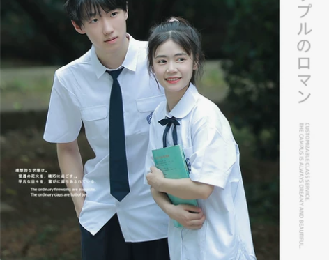 # 学院风附中师大校服衬衫jk制服夏季高中...